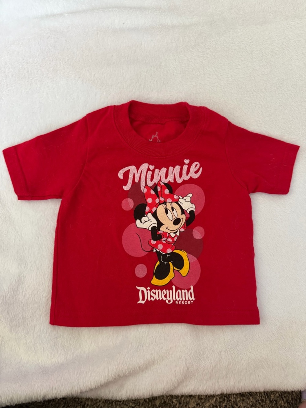 Disney Disneyland Minnie Mouse Red Kids Tee